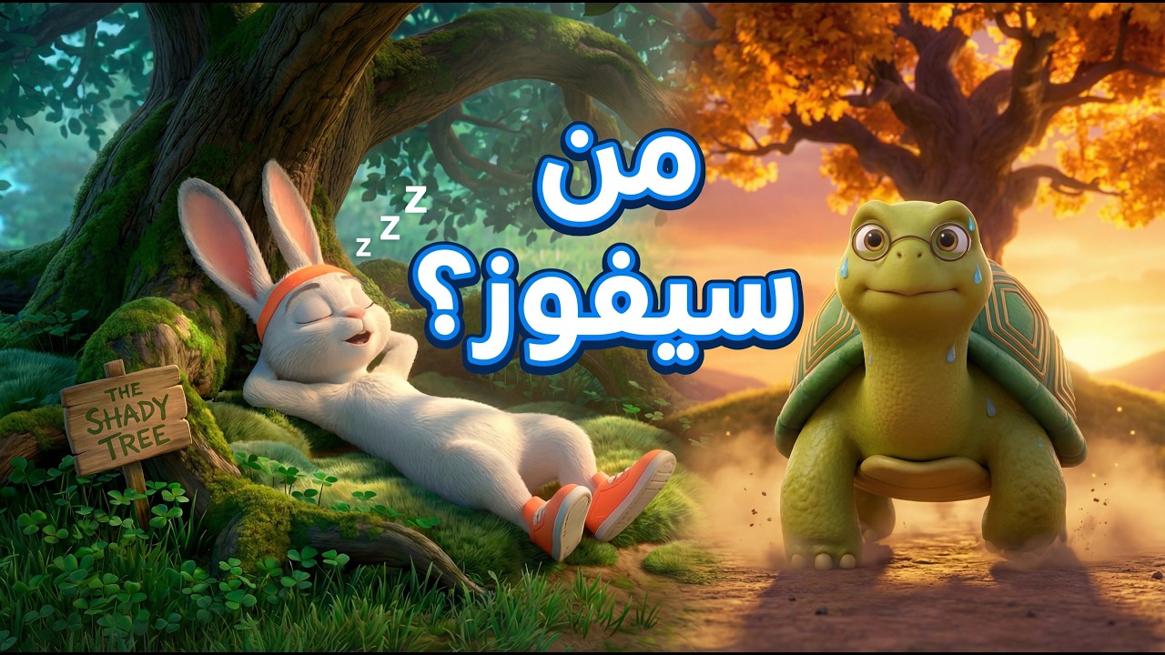 🐢🐇 سباق الأرنب المغرور والسلحفاة الذكية! | قصة لن تصدق نهايتها