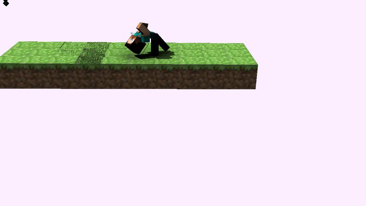 Steve's Matrix dodge (Minecraft Blender animation)