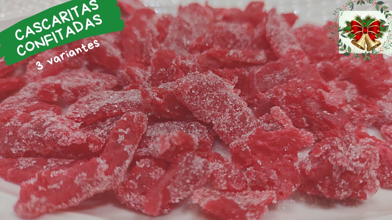 Cascaritas de naranjas CONFITADAS / abrillantadas