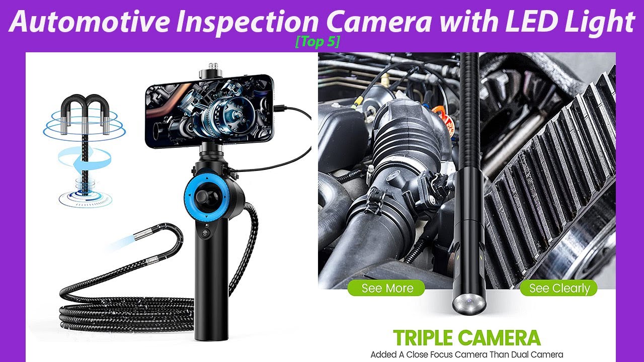 TOP 5 Best Automotive Inspection Camera with LED Light 2023 | Perfect Borescope Inspection Cameras