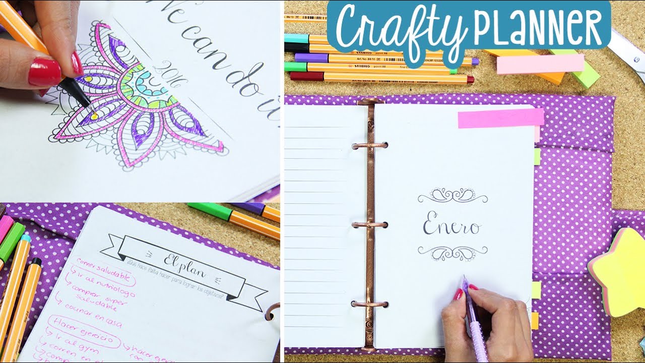 ¡Cumple tus objetivos con esta agenda! Crafty Planner & Mandalas ✄ Craftingeek