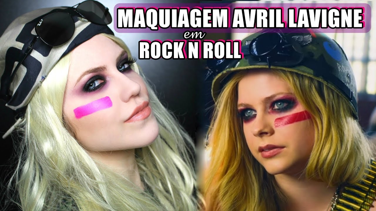 MAQUIAGEM AVRIL LAVIGNE ROCK AND ROLL MAKEUP MULHERES INCRÍVEIS NO ROCK | Mariana Ubertini
