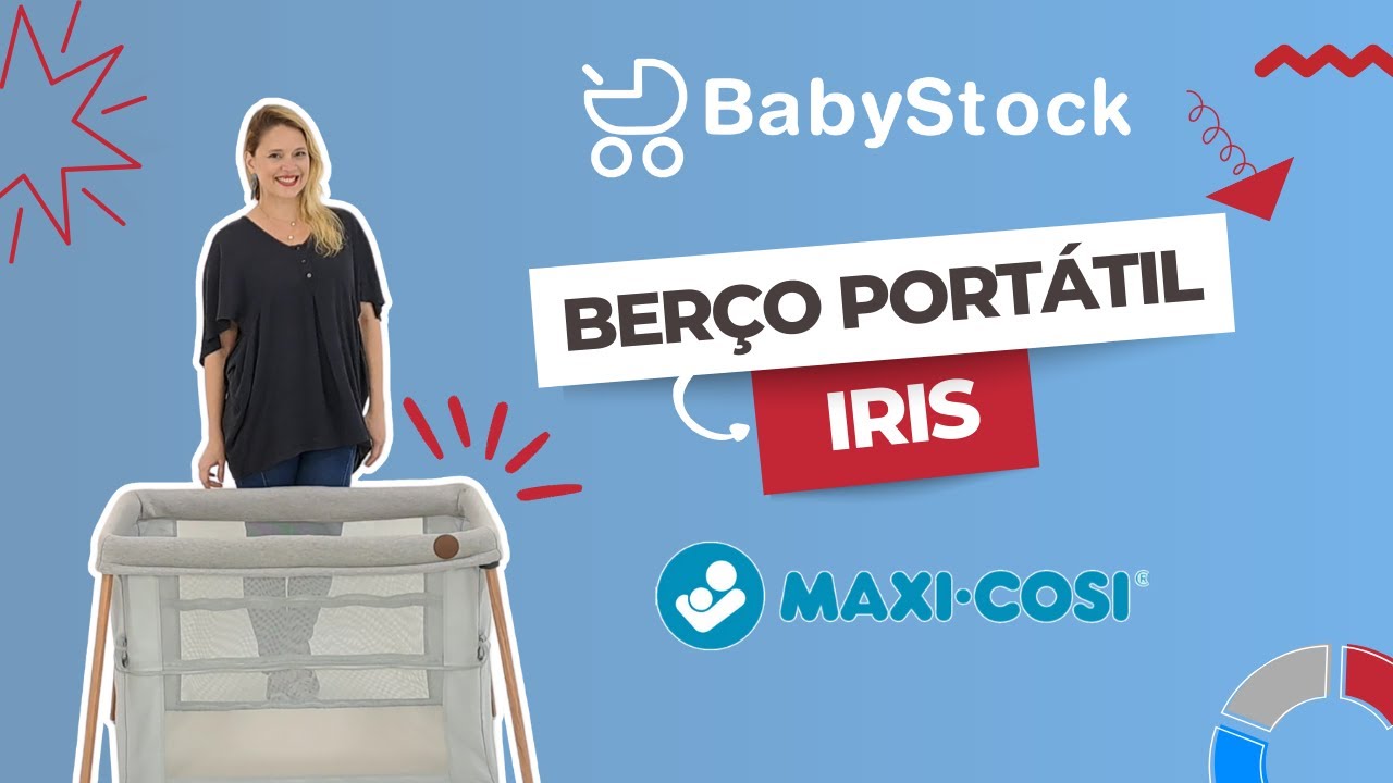 Berço Portátil Maxi-Cosi Iris: Conforto e Praticidade para seu Bebê em Qualquer Lugar! ✨
