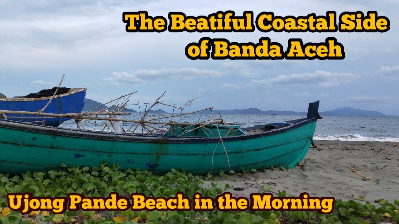 beautiful side of the coast of ujong pande beach in Banda Aceh