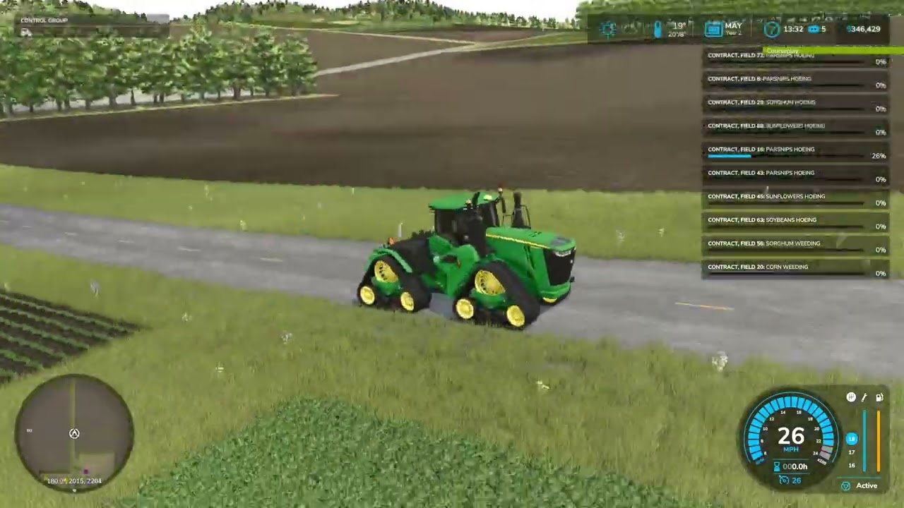 Farming Simulator25 Timelapse North Dakota 4x   Grain bins , cows and 9RX Ep12