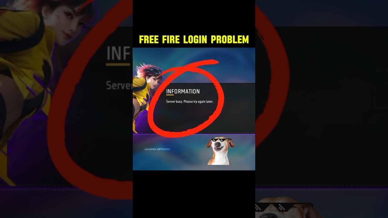 Server Busy Problem Free Fire | Network Connection Error Free Fire | Timeout Problem Free Fire