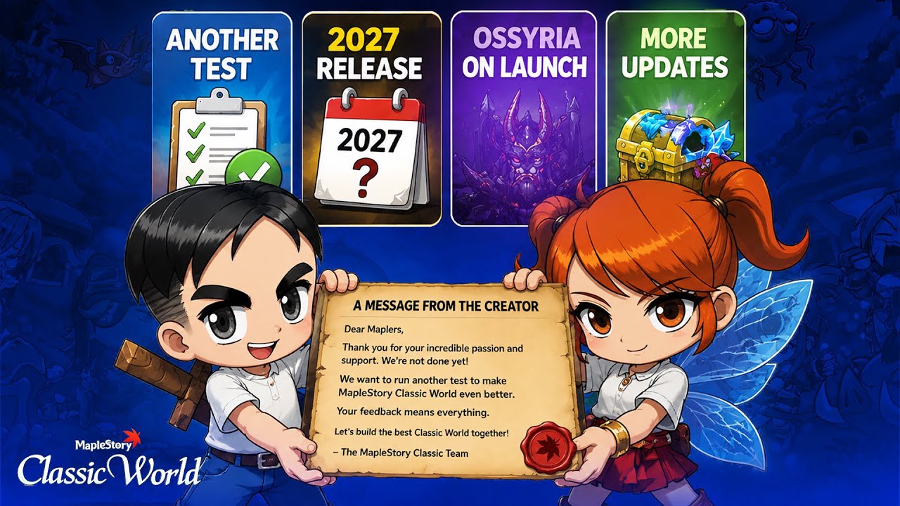 MapleStory Classic уже почти здесь&hellip; но Nexon сказали: &laquo;На самом деле, еще один тест&raquo; (Classic World)