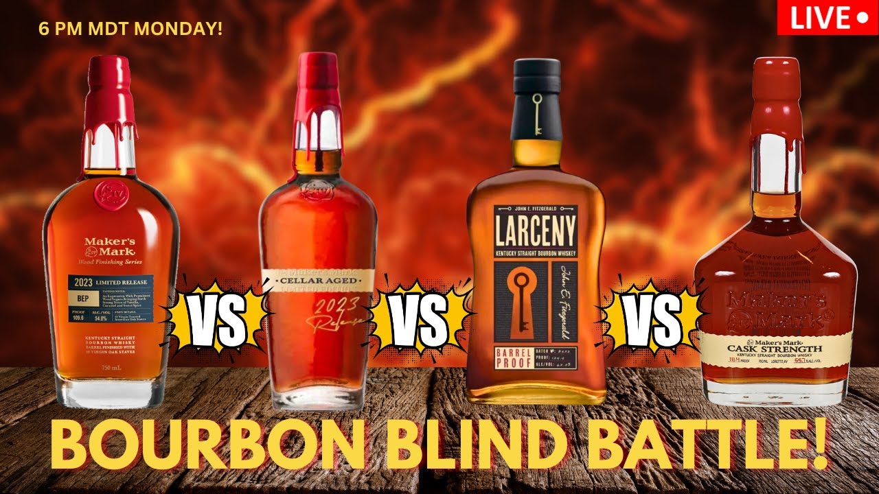 Can any of these beat Maker's Mark Cellar Aged? Blind Bourbon Battle!