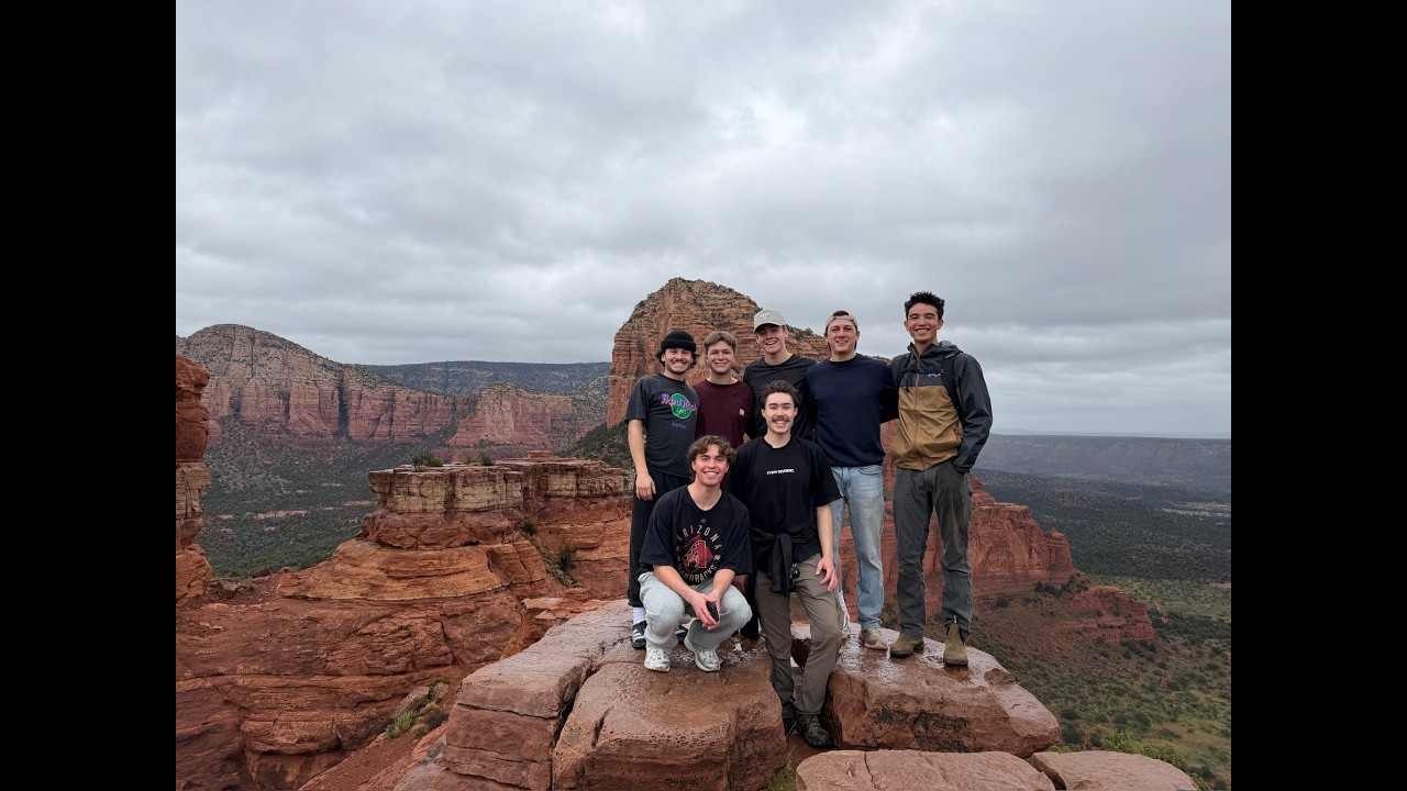 rainy afternoon hike in Sedona