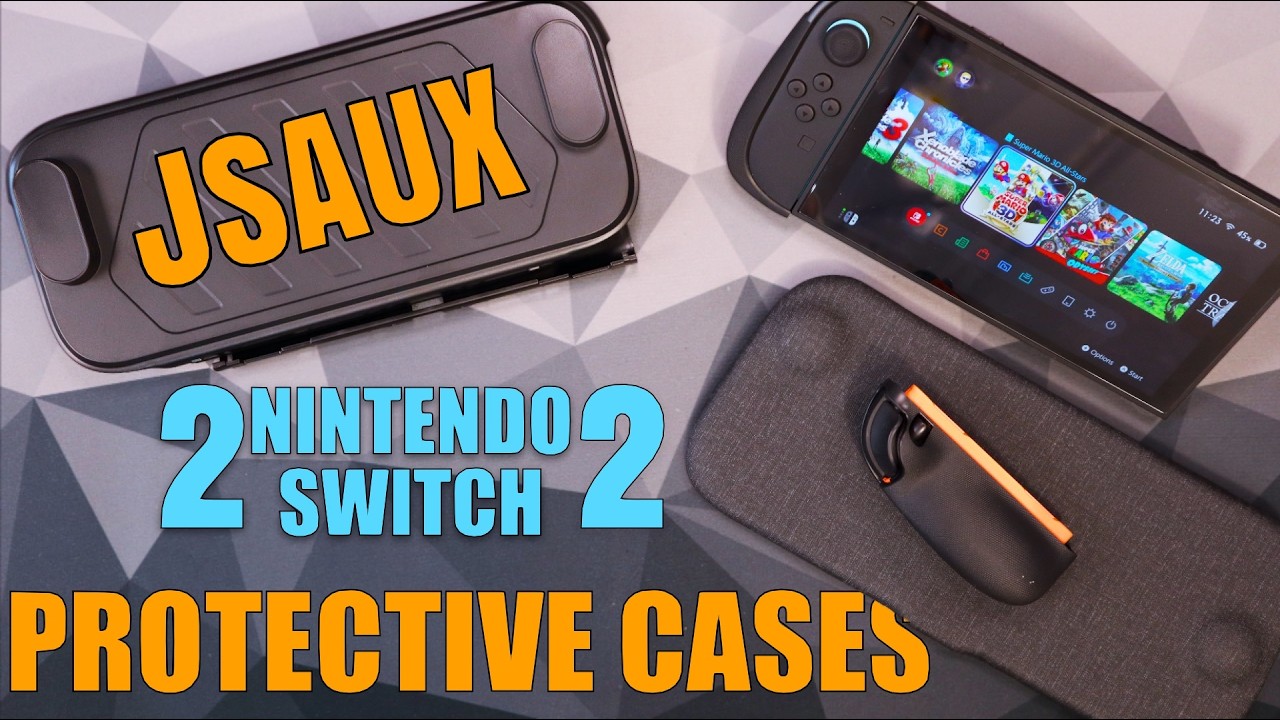 2 новых защитных чехла Jsaux для Nintendo Switch 2. Для путешествий и полной защиты.