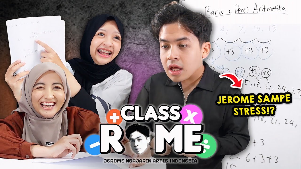 NGAKAK! TES MATEMATIKA ARAFAH & HALDA, BIKIN JEROME STRESS!? | NGAJARIN ARTIS INDONESIA