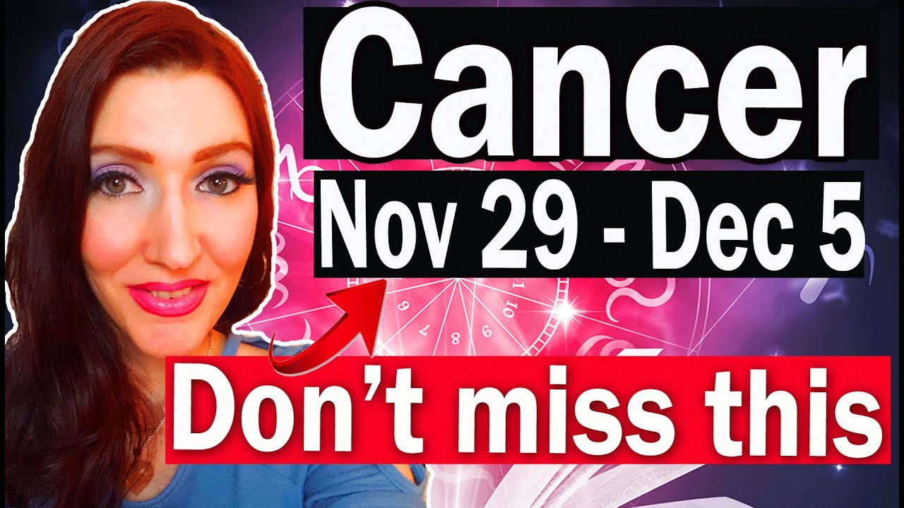 CANCER YEA! I NEED TO SIT DOWN AFTER THIS READING WHAT THE HECK CANCER! NOVEMBER 29 TO DECEMBER 5