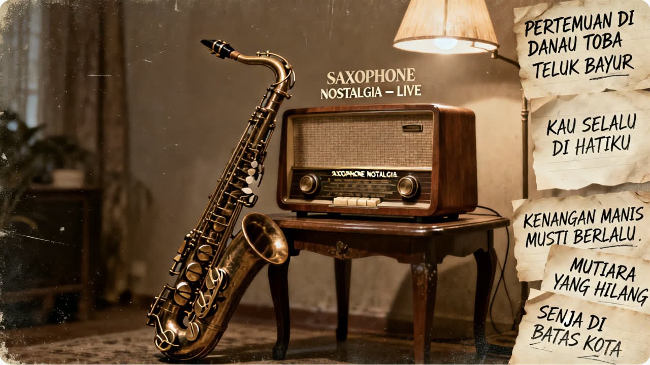 Instrumental Saxophone Radio Jadul | Lagu Kenangan Indonesia
