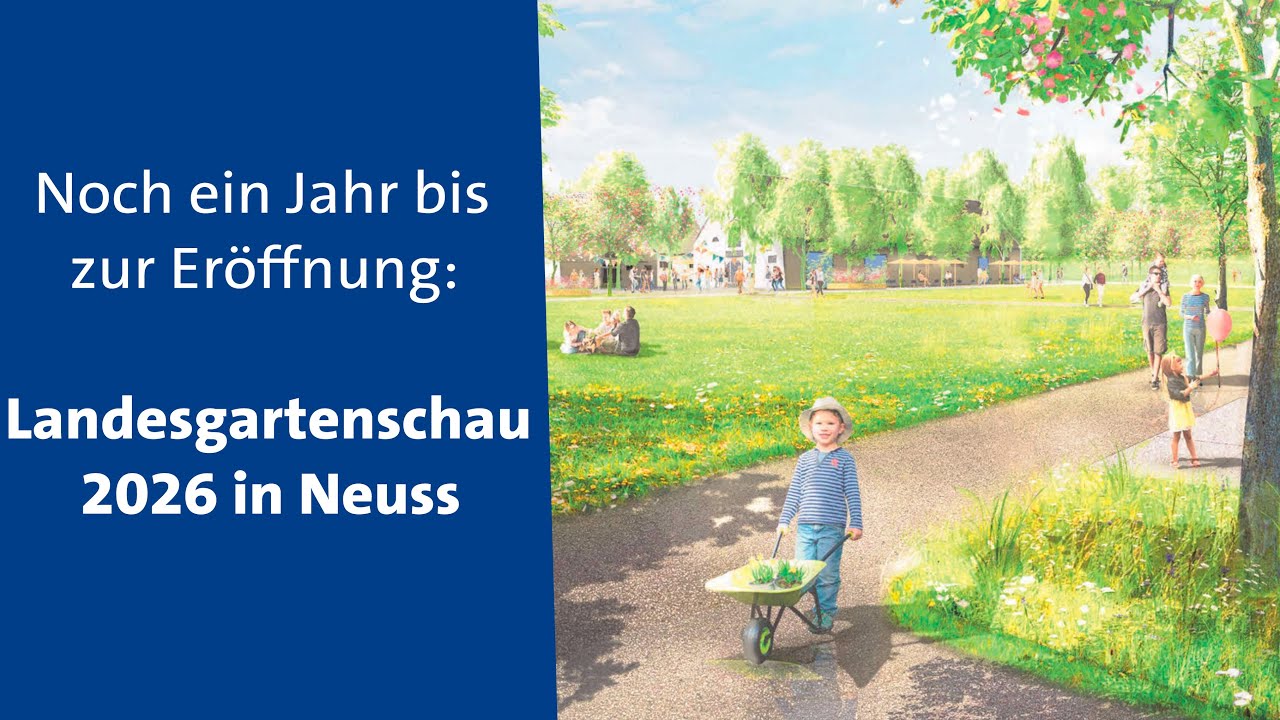 Ein Jahr bis zur Landesgartenschau 2026 in Neuss