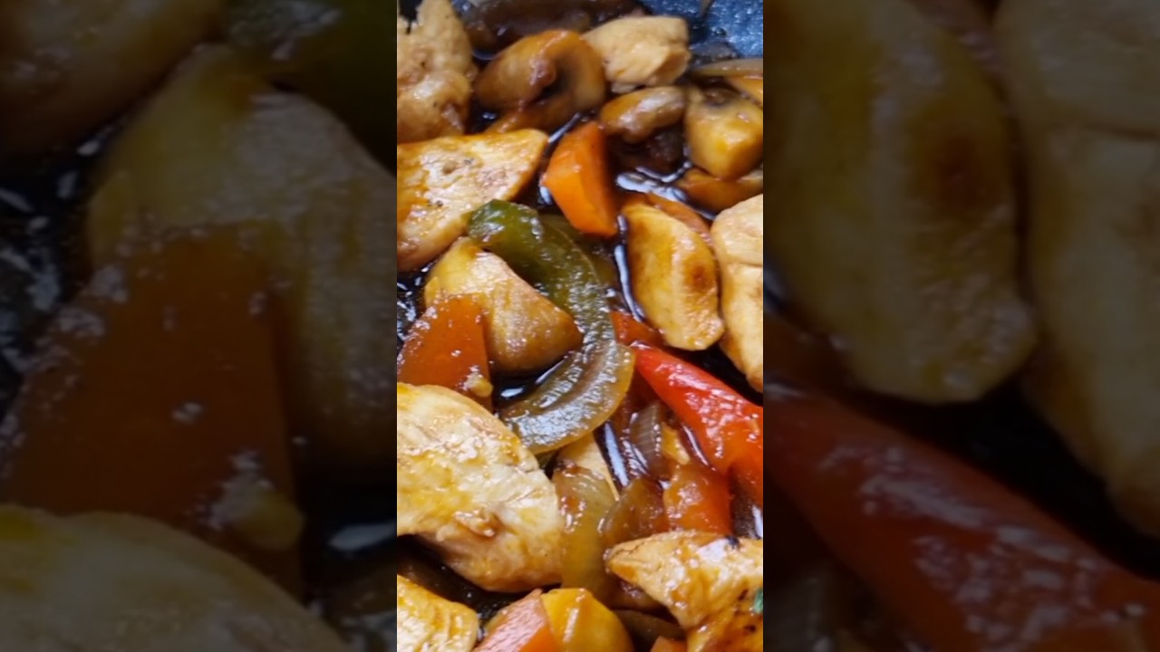 Tigaie de pui picanta | Pui la tigaie cu legume