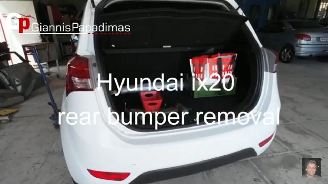 Hyundai ix20 rear bumper removal