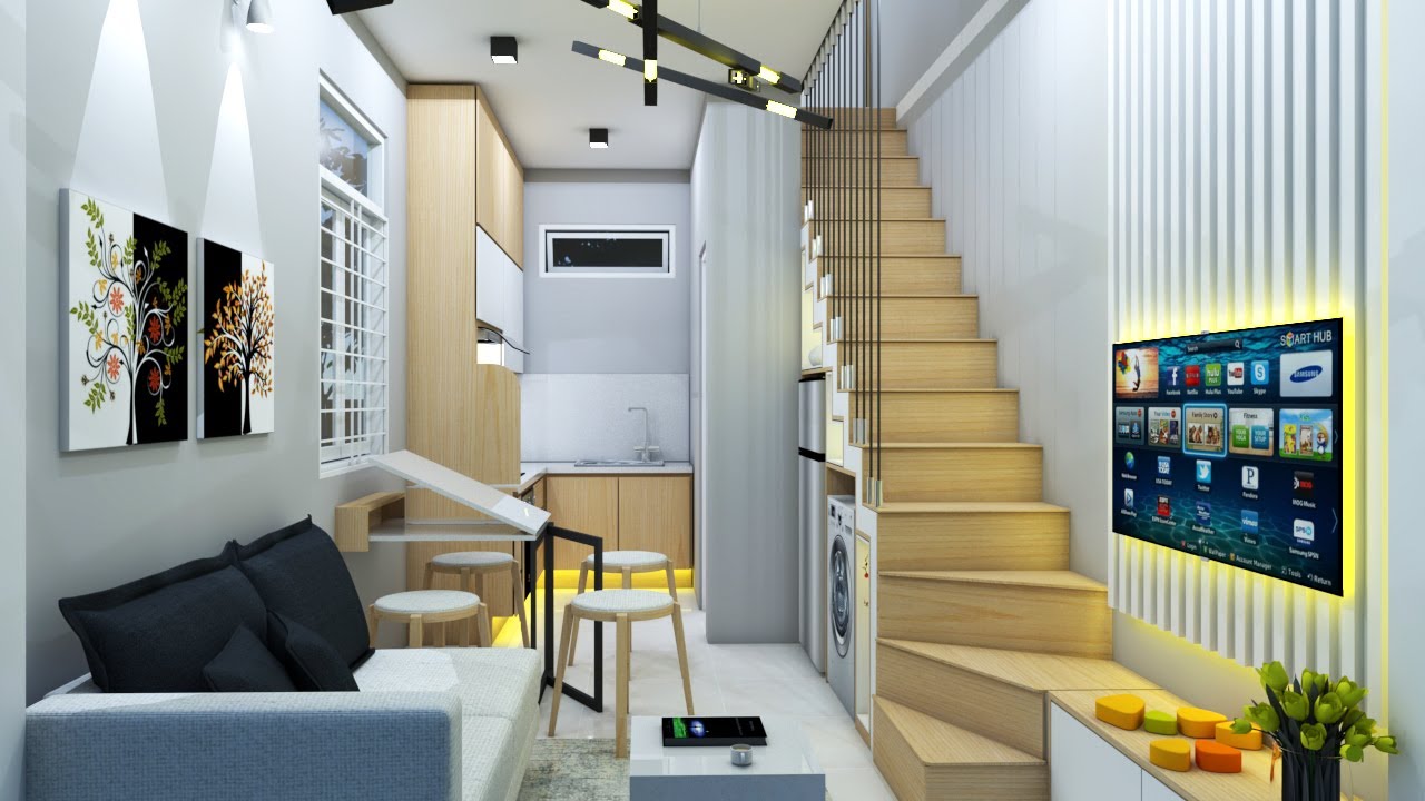 Two Storey Tiny House Plan 3m x 6m | Space Saving Design Ideas | Living Big In Tiny House