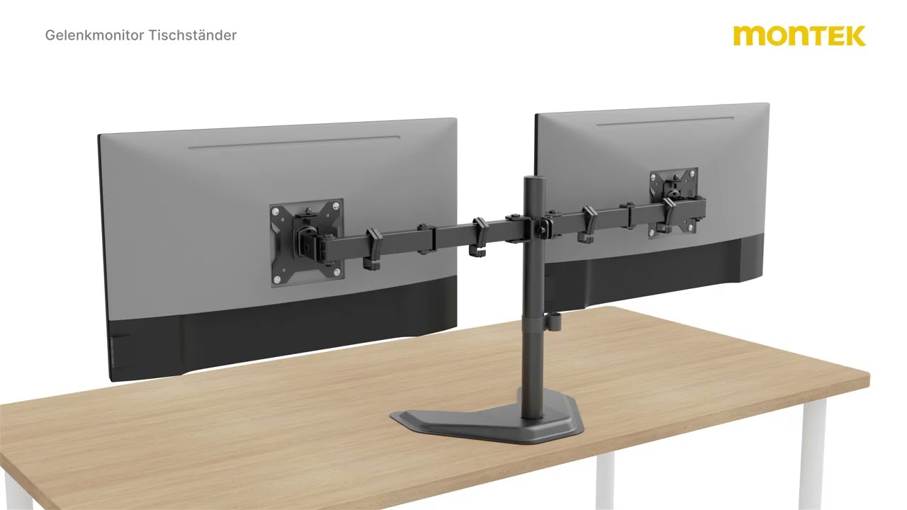monTEK Montageanleitung für Monitorarme——MA1006SBK-D