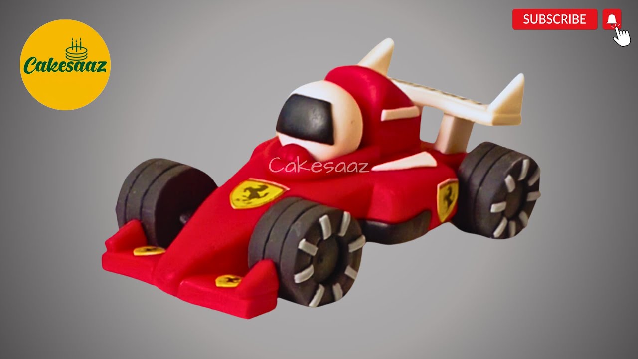 Ferrari F1 Fondant Topper | Formula 1 car topper | Ferrari Cake