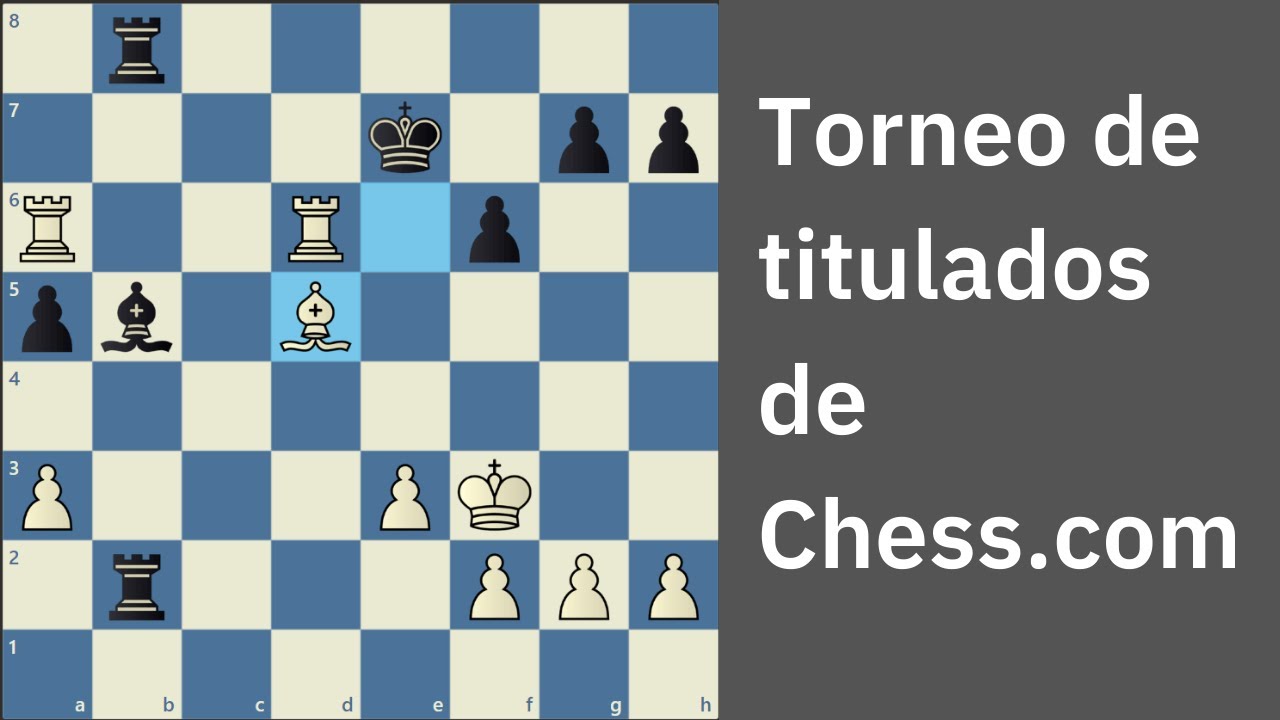 Torneo de titulados de Chess.com. Mi actuación en vivo comentada