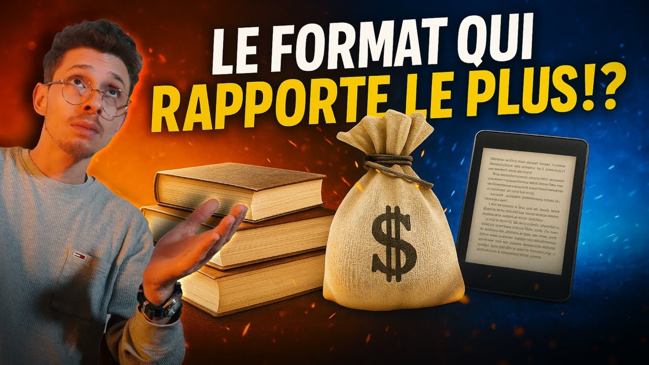 Amazon KDP : Livres papier ou ebooks, quel format est le plus rentable ? (Mes chiffres d&eacute;voil&eacute;s !)