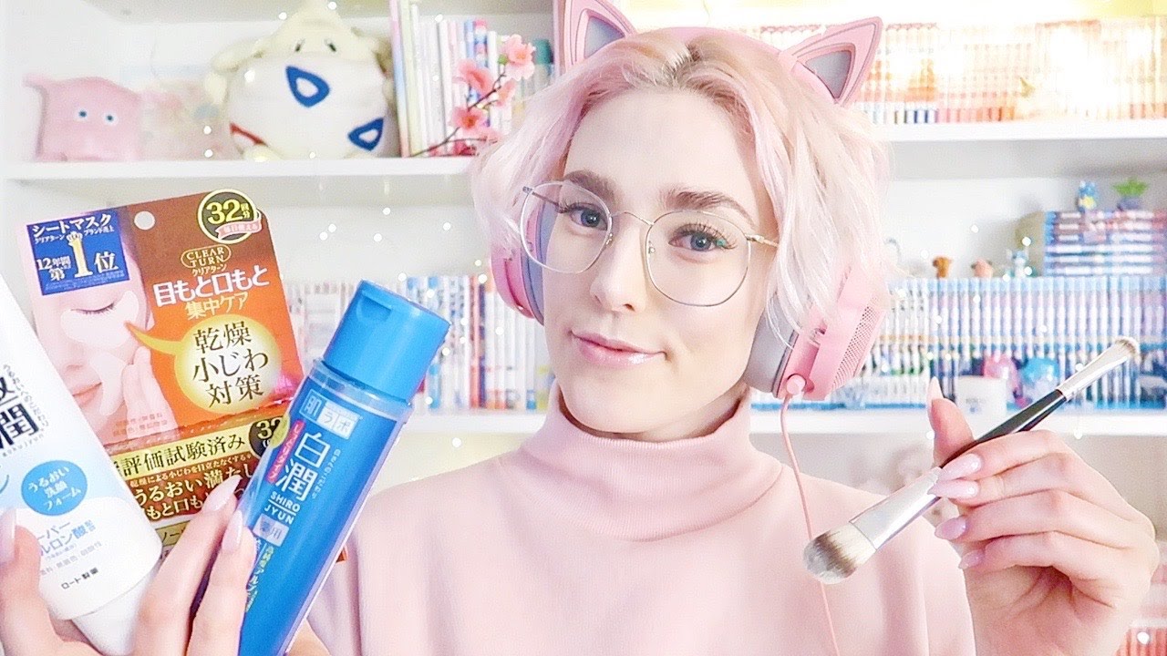 [ASMR] Personal Attention Hydrating Japanese Skincare Routine On You 🌱 With Brushing Sounds
