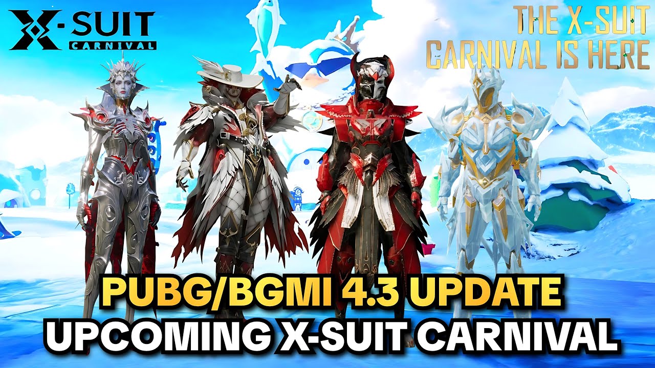 😱 X-SUIT CARNIVAL IS HERE! All Upcoming X-Suits in 4.3 Update (PUBG/BGMI) 🔥