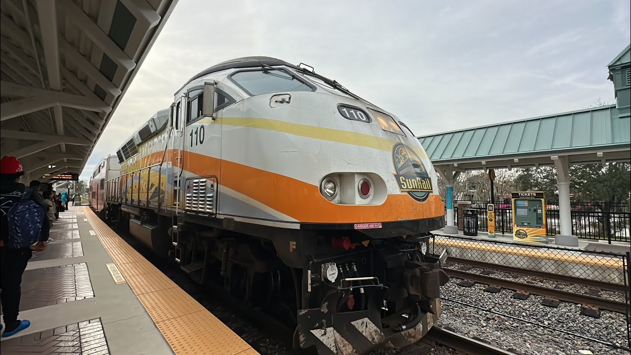 Taking A Trip On SunRail Commuter Train Through Central Florida