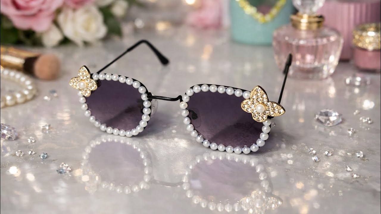 DIY sunglasses in just 5 minutes 😱easy and aesthetic sunglasses diy @artandcraftbykrishna subscribe✨