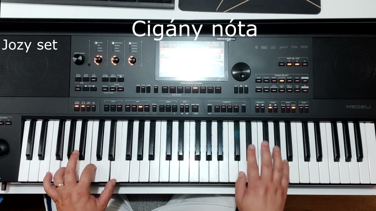 Medeli AKX10 HU magyar mulatós stílusok ritmusok