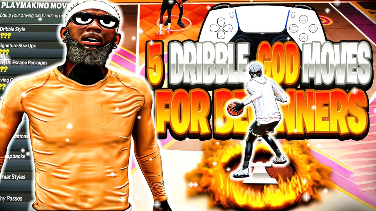 5 BASIC DRIBBLE MOVES THAT WILL TURN YOU INTO A DRIBBLE GOD IN NBA 2K23! BEGINNER DRIBBLE TUTORIAL!😱