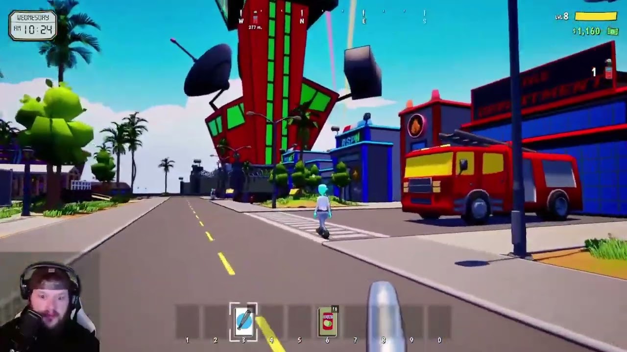 Driving cars, beating up customers and running a movie store