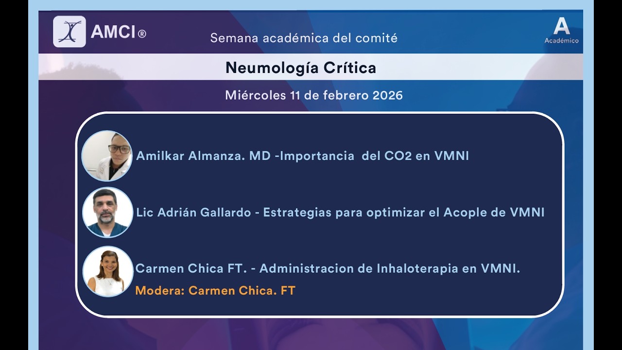 Semana académica del Comité de Neumología Crítica - 11 de febrero 2026