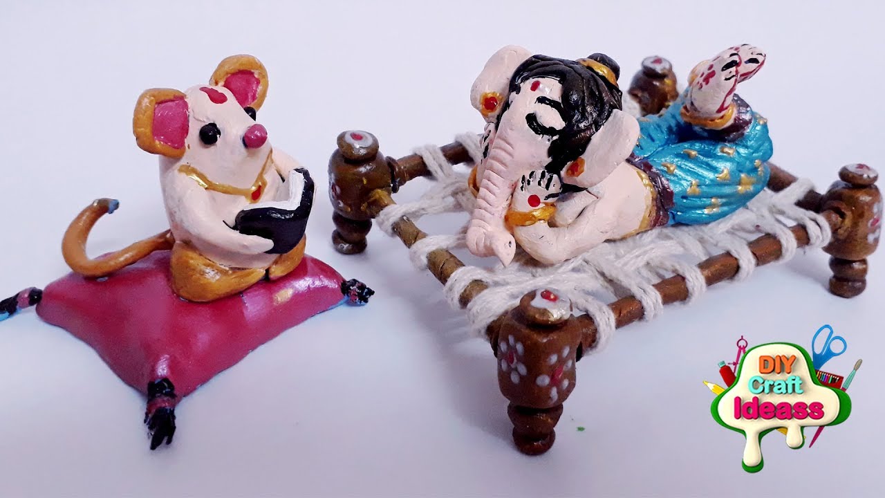 Ganpati decoration ideas |  Home make ganpati | Eco Friendly Ganesha | Diy craft ideas