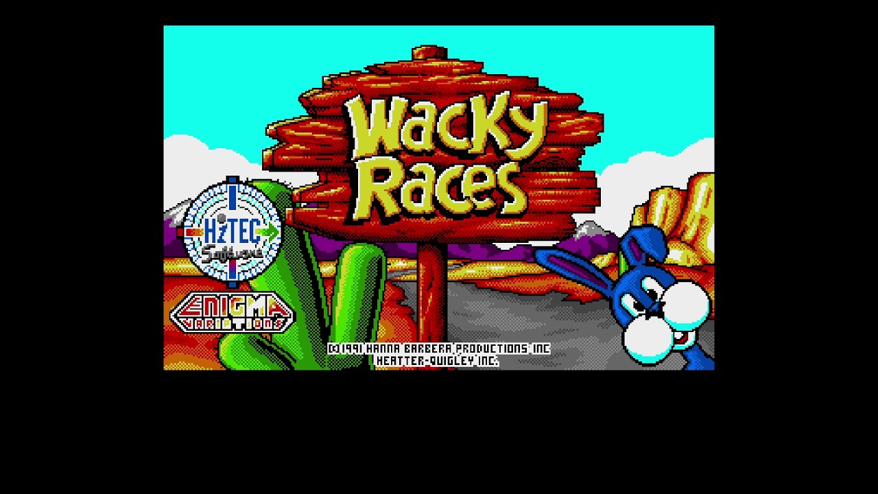 Wacky Races. [AMiGA A500 - Enigma Variations, Hi-Tec Software]. (1991). Full Play.