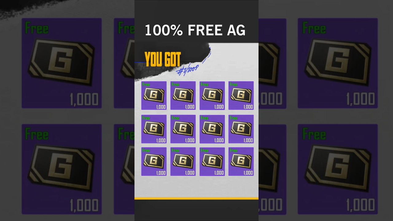 Get 100% Free AG Currency 😱