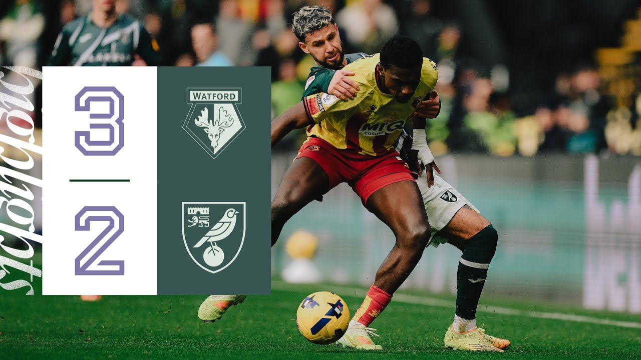Напряженная игра на «Викаридж Роуд» завершилась поражением | «Уотфорд» 3:2 «Норвич Сити» | Лучшие...