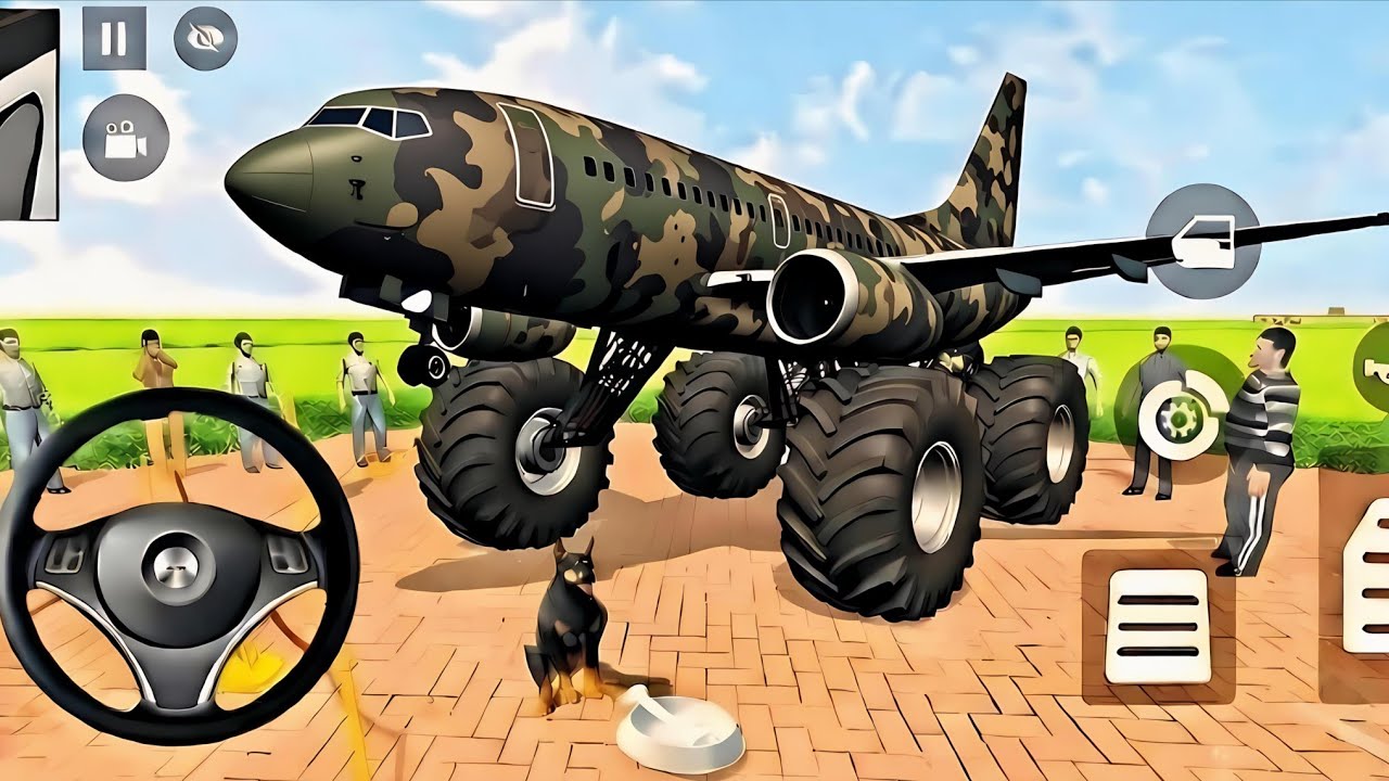 🤑Indian Thift Auto Simulator🤩Indian Showroom Purchase😲Modified Aroplane With Army Color&Car🥳Game
