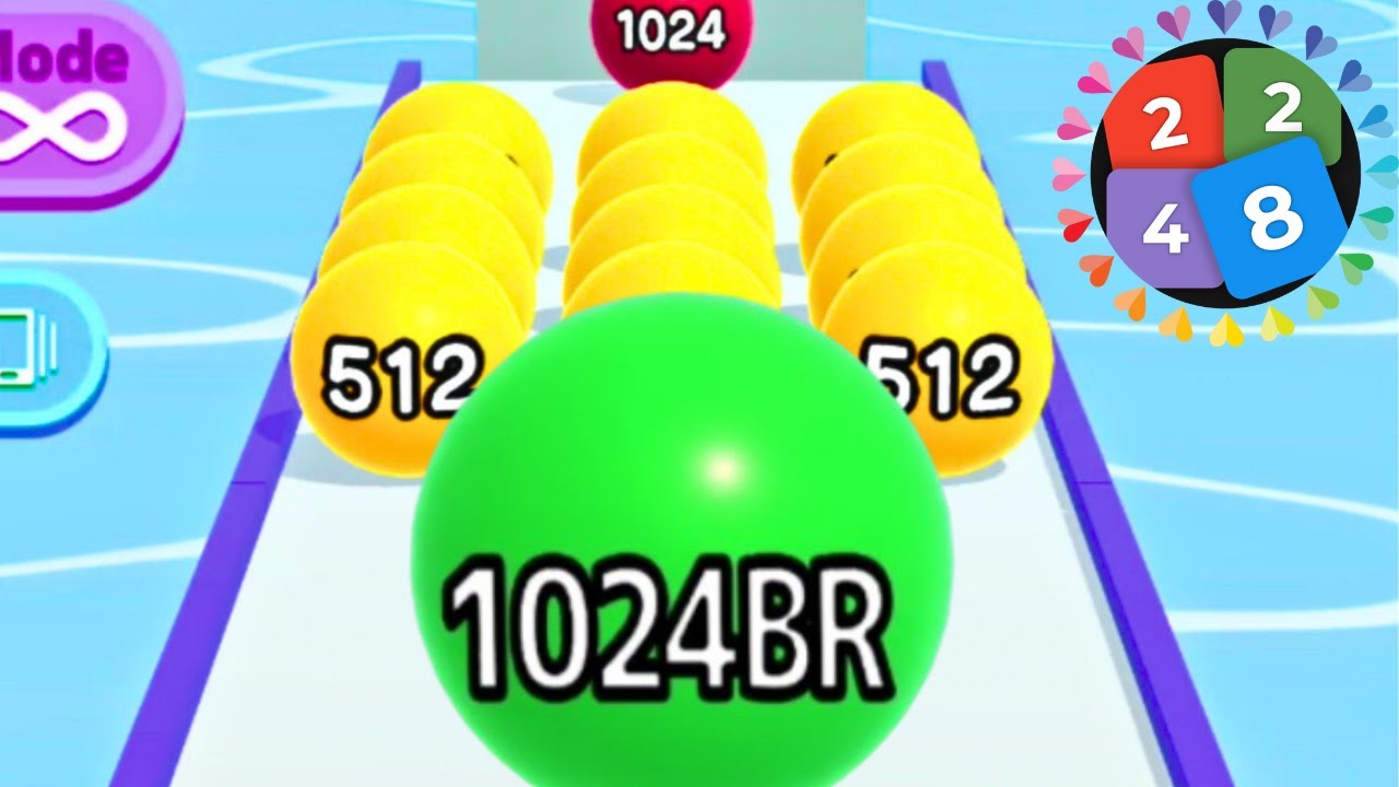 Ball Run 2048 Infinity Mode vs 2248 🧠 | 1024BR High Score vs 1 MILLION! 🔥