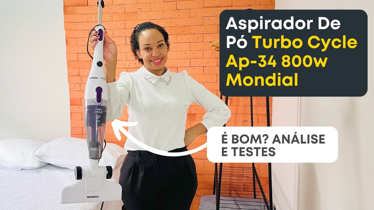 Aspirador de Pó Vertical Mondial Turbo Cycle Ap-34 800 W - É Bom? Review e Testes