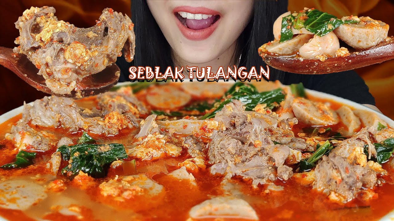 NYOSS...| SEBLAK TULANGAN KUAH PEDAS | ASMR INDONESIA