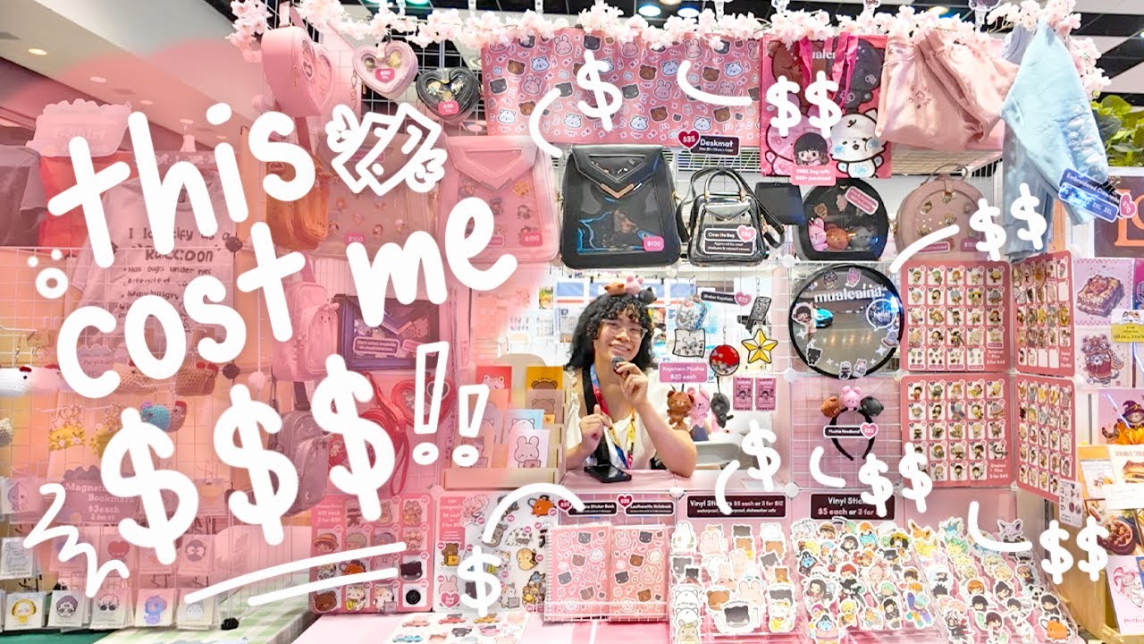 How Much Does my ENTIRE Artist Alley Display Cost?? 💸 (& Where I Got Everything) $$$