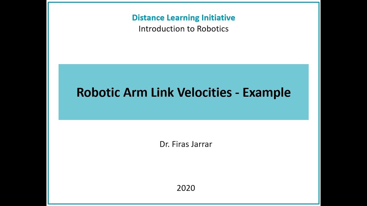 Link Velocity - Example