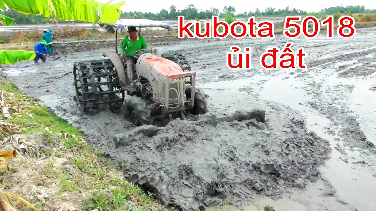 XEM MÁY CÀY KUBOTA 5018 TRANG ĐẤT VỤ ĐÔNG XUÂN