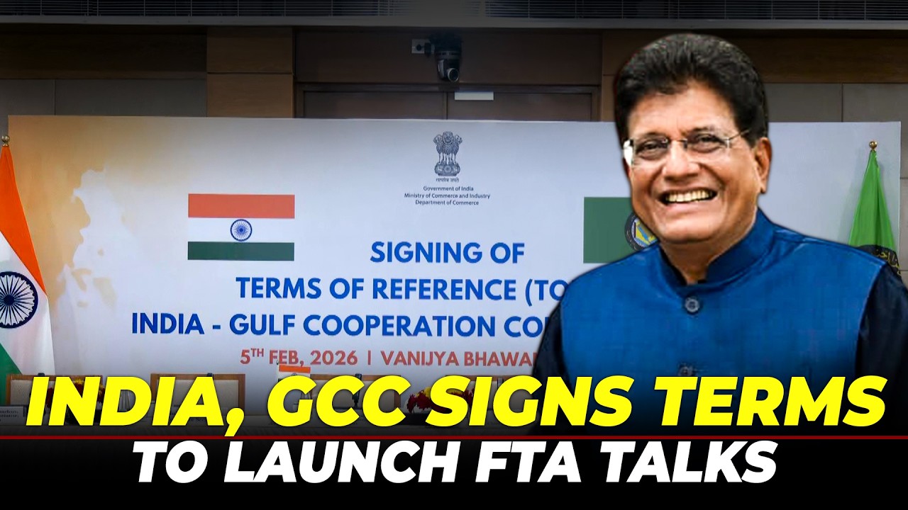 Piyush Goyal LIVE | India,Gulf Cooperation Council sign terms of reference to launch FTA talks