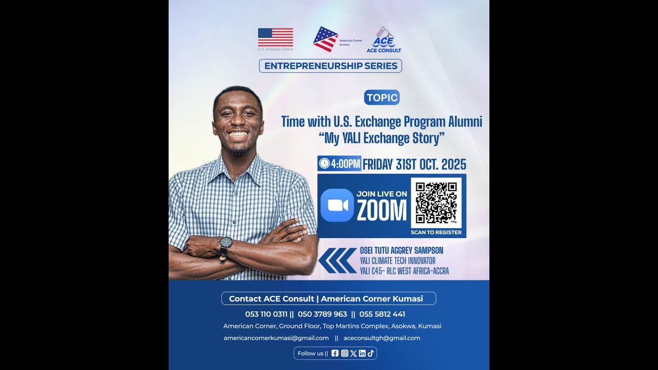 Time with a U.S. Exchange Program Alumnus – My YALI Exchange Story | An American Corner Kumasi Progr