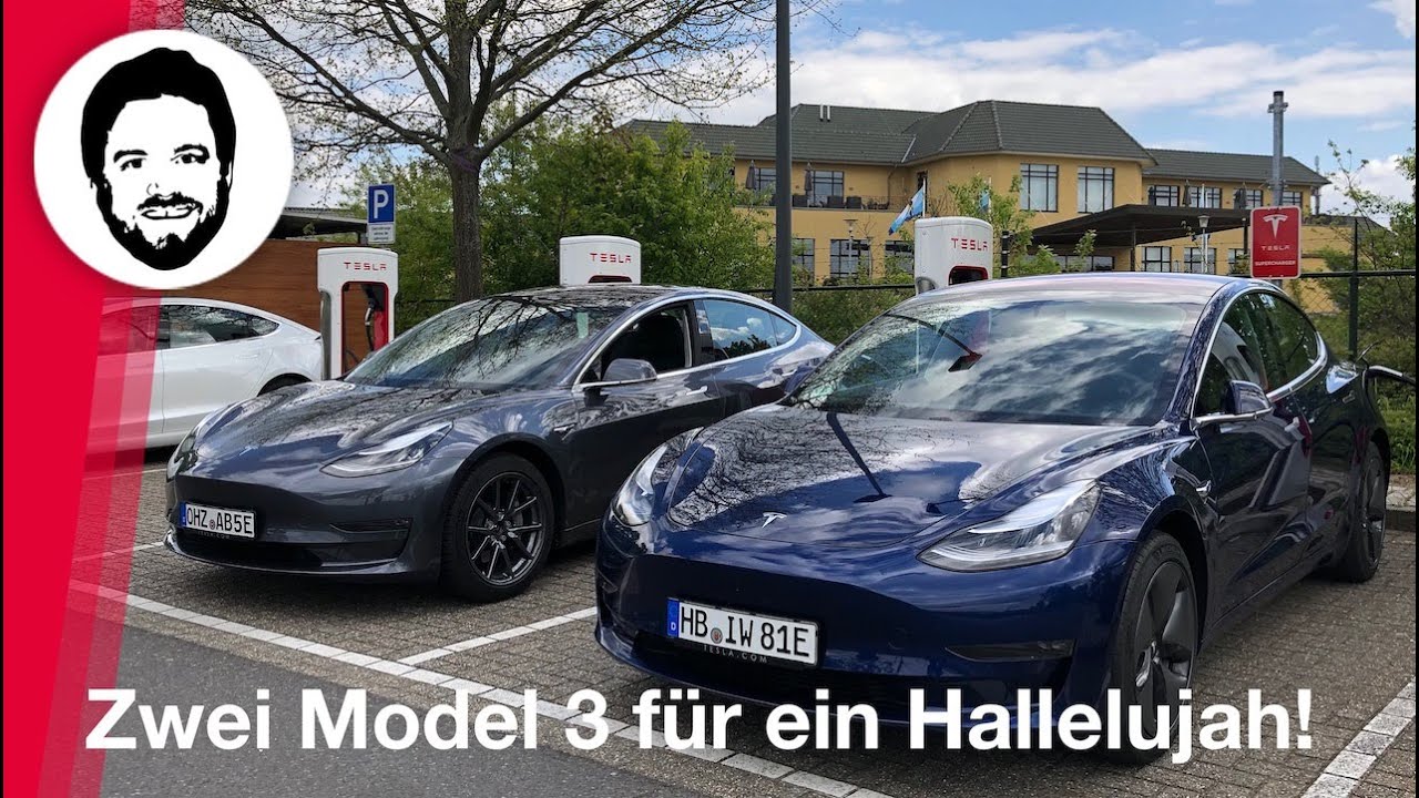 Zwei Model 3 für ein Hallelujah! Vergleichsfahrt - langsam hinterm LKW oder alles was geht?