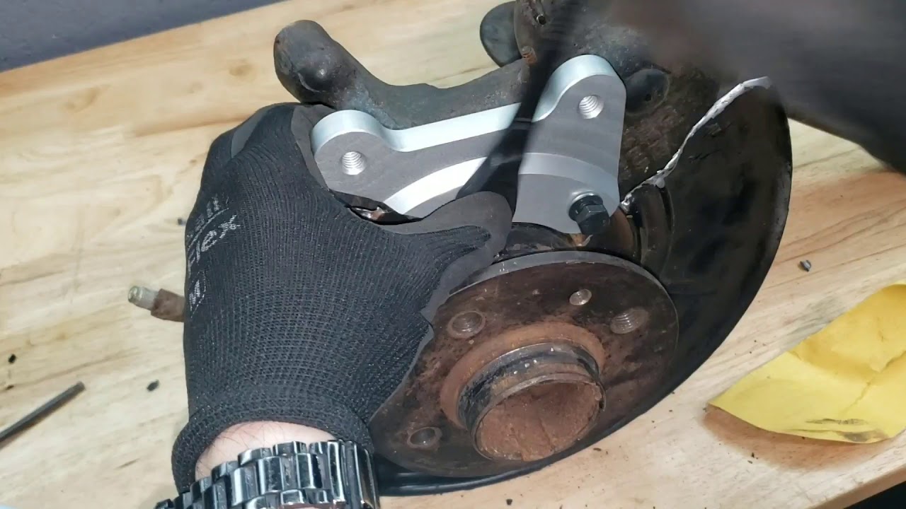 LeoGrande Racing e30/e36ti/z3 dual caliper bracket installation