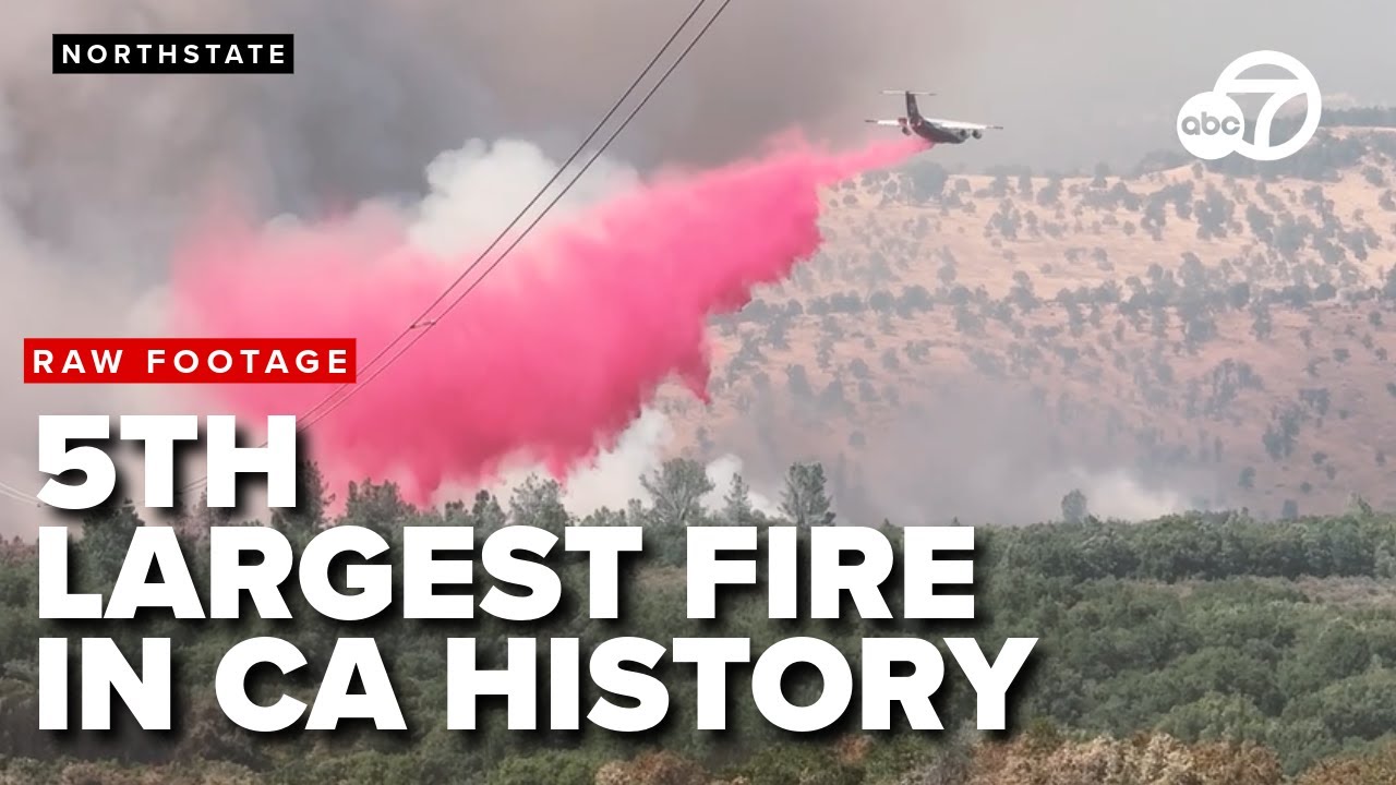 RAW FOOTAGE: The Park Fire is now the 5th largest fire in California's history
