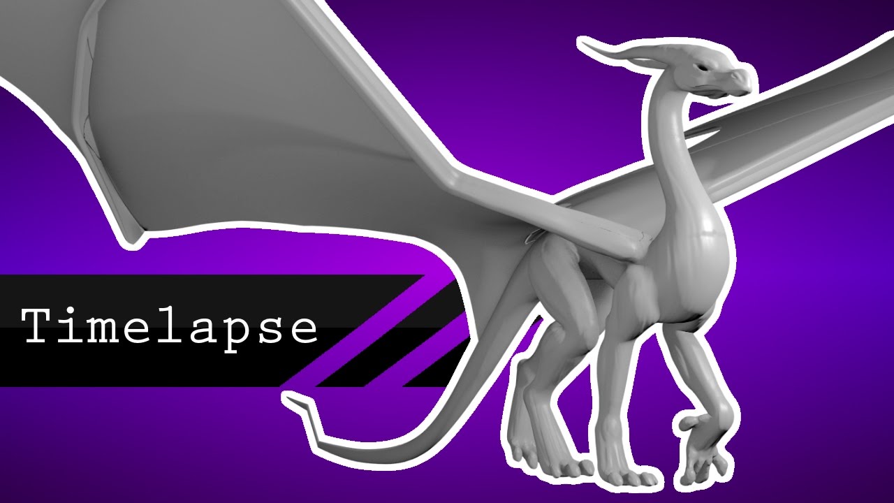 [Timelapse] Dragon 02 - Sculpt